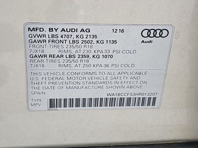 2017 Audi Q3 2.0T Premium