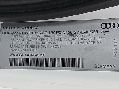 2017 Audi A6 2.0T Premium Plus quattro