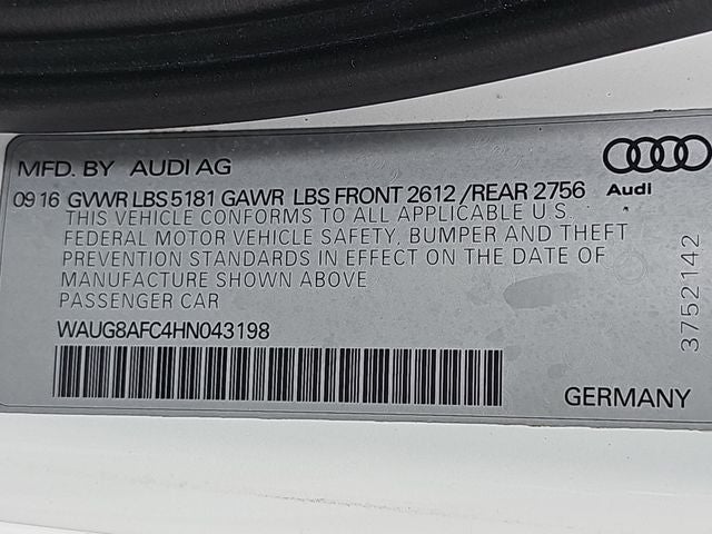 2017 Audi A6 2.0T Premium Plus quattro