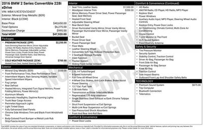 2016 BMW 2 Series 228i xDrive