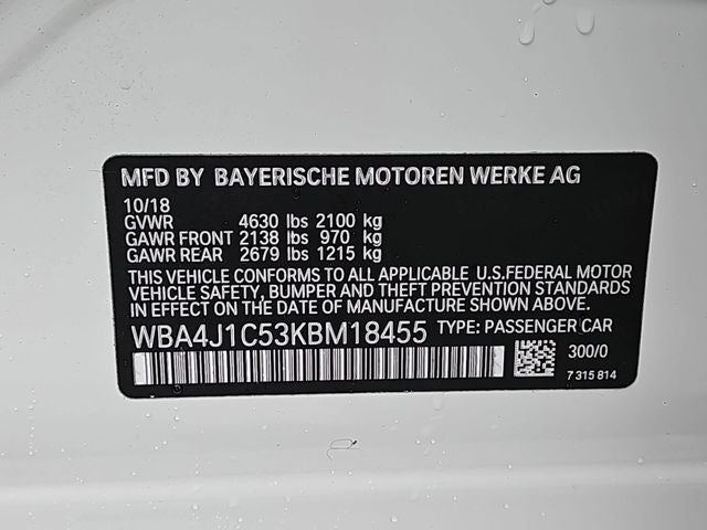 2019 BMW 4 Series 430i Gran Coupe