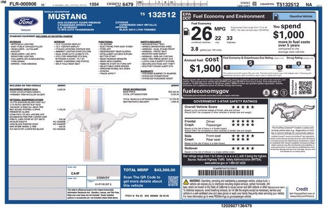 2026 Ford Mustang EcoBoost Premium