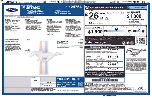2026 Ford Mustang EcoBoost