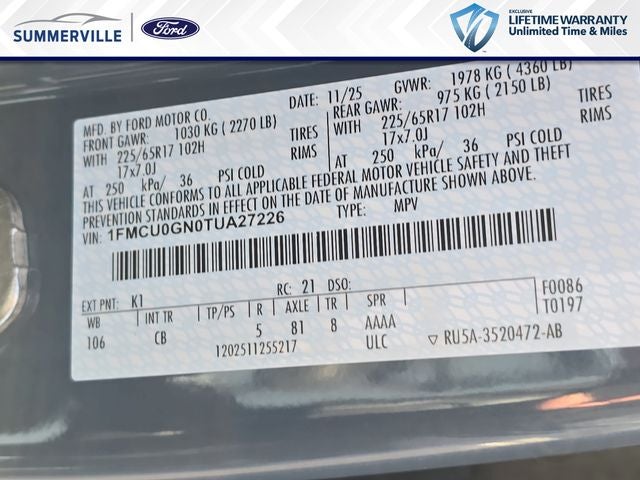 2026 Ford Escape Active