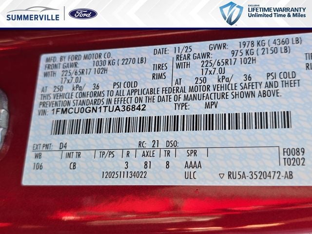 2026 Ford Escape Active