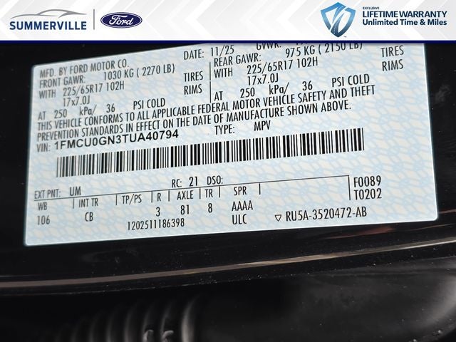 2026 Ford Escape Active