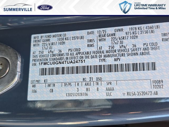 2026 Ford Escape Active