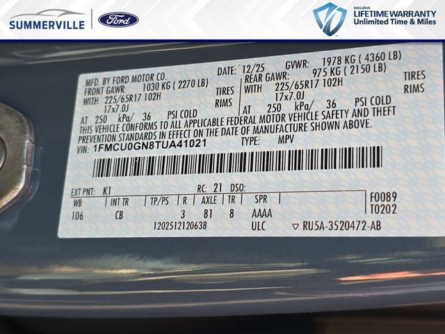 2026 Ford Escape Active