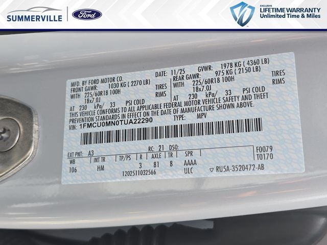 2026 Ford Escape ST-Line