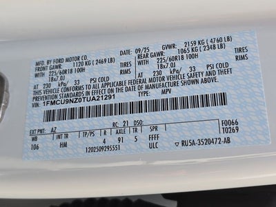 2026 Ford Escape Hybrid ST-Line Select