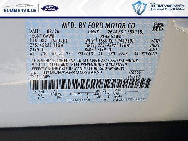 2027 Ford Explorer ST-Line
