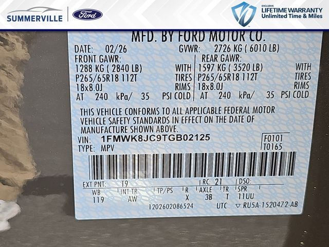 2026 Ford Explorer Tremor