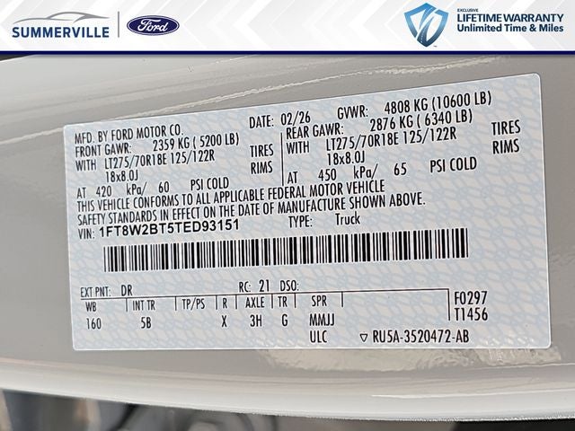 2026 Ford F-250SD Lariat