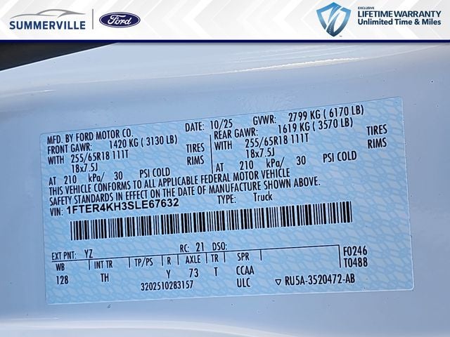 2025 Ford Ranger Lariat