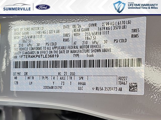 2026 Ford Ranger Lariat