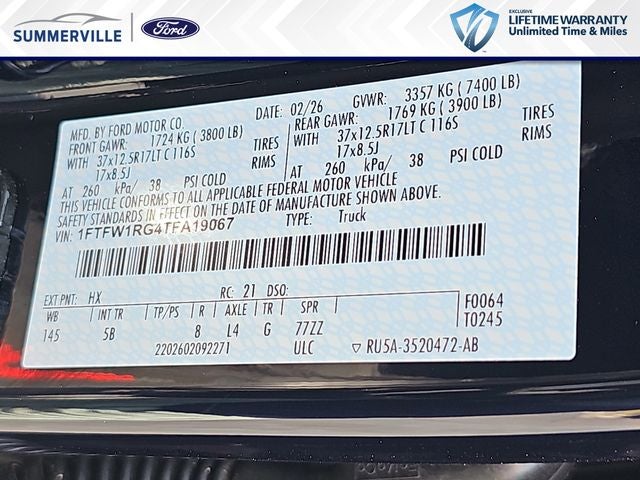 2026 Ford F-150 Raptor