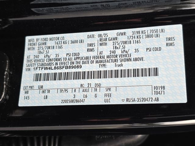 2025 Ford F-150 Tremor