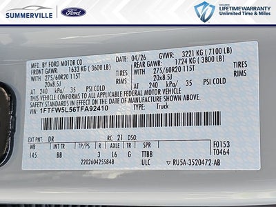 2026 Ford F-150 Lariat