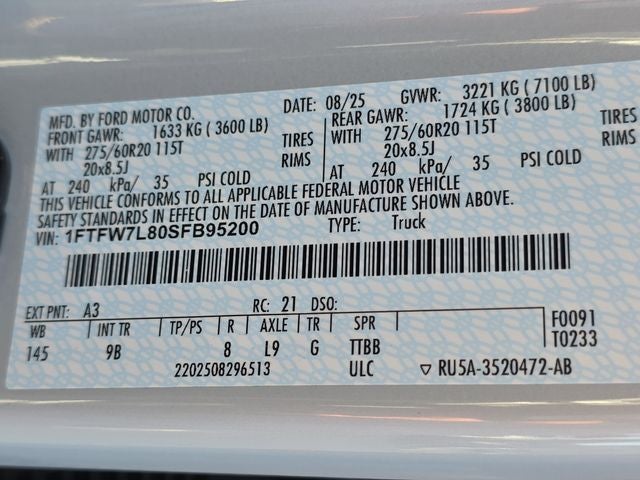 2025 Ford F-150 Platinum