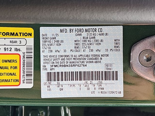 2025 Ford Bronco Sport Big Bend