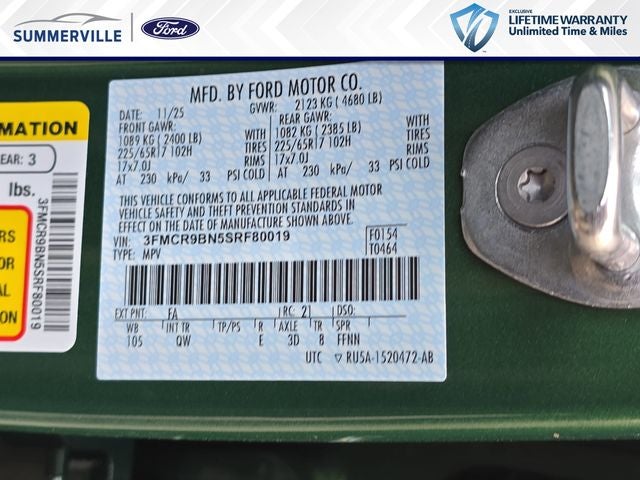 2025 Ford Bronco Sport Big Bend