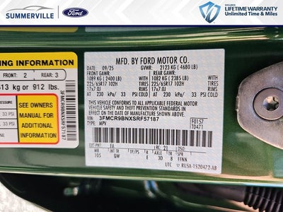 2025 Ford Bronco Sport Big Bend