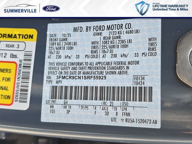 2025 Ford Bronco Sport Outer Banks