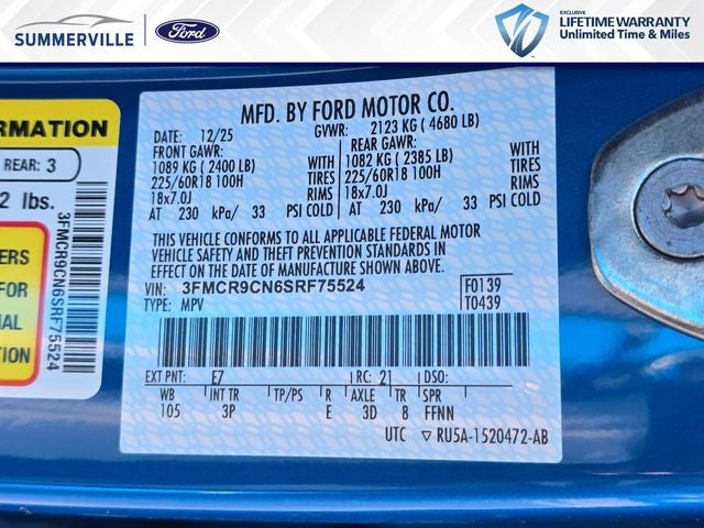 2025 Ford Bronco Sport Outer Banks