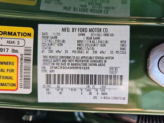 2025 Ford Bronco Sport Badlands