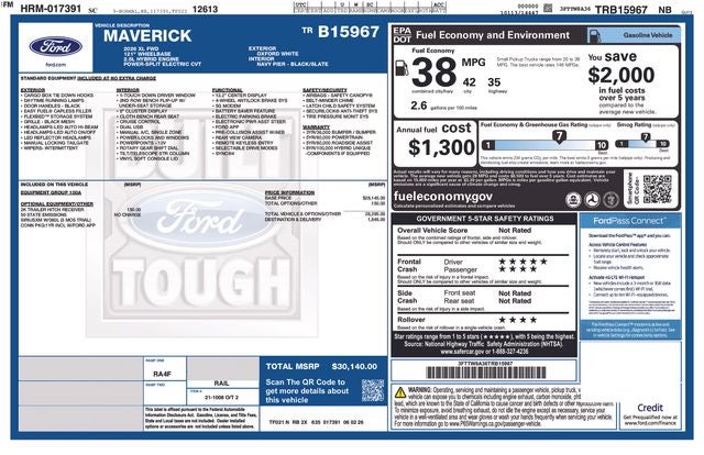 2026 Ford Maverick XL