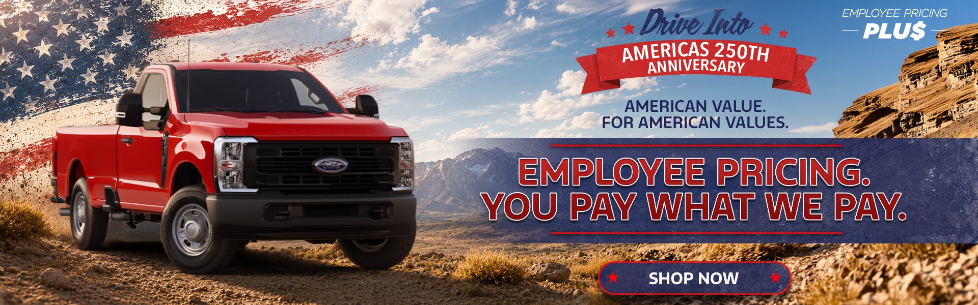 EMPLOYEE PRICING. YOU PAY WHAT WE PAY.