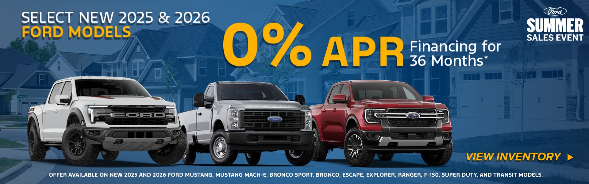 SELECT NEW 2025 & 2026 FORD MODELS