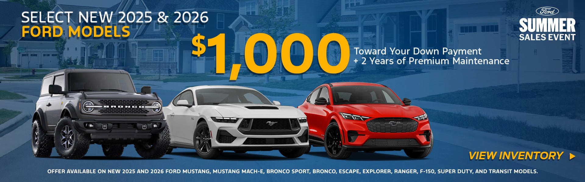 SELECT NEW 2025 & 2026 FORD MODELS