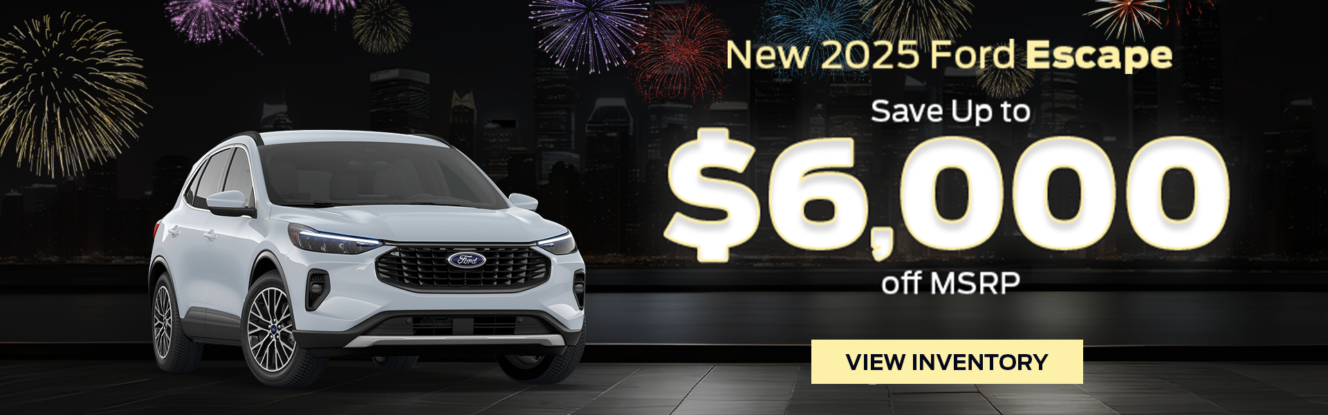 Save $6,000 on a new 2025 Ford Escape Active