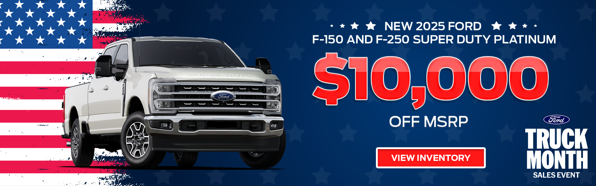 Save up to $10,000 on 2025 Ford F-Series Trucks in Summervil